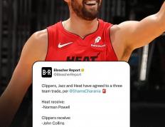 虎扑-迈阿密热火豪赌朱霍勒迪，四换一