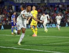 虎扑-皇马1-0赫塔菲 姆巴佩一锤定(dìng)音