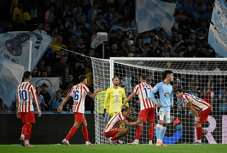 虎扑平台-马德里竞技1-1塞尔塔 距榜首8分