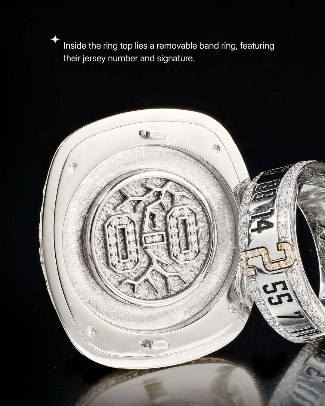 虎扑网址-俄克拉荷马城雷霆队NBA总冠军戒指亮相