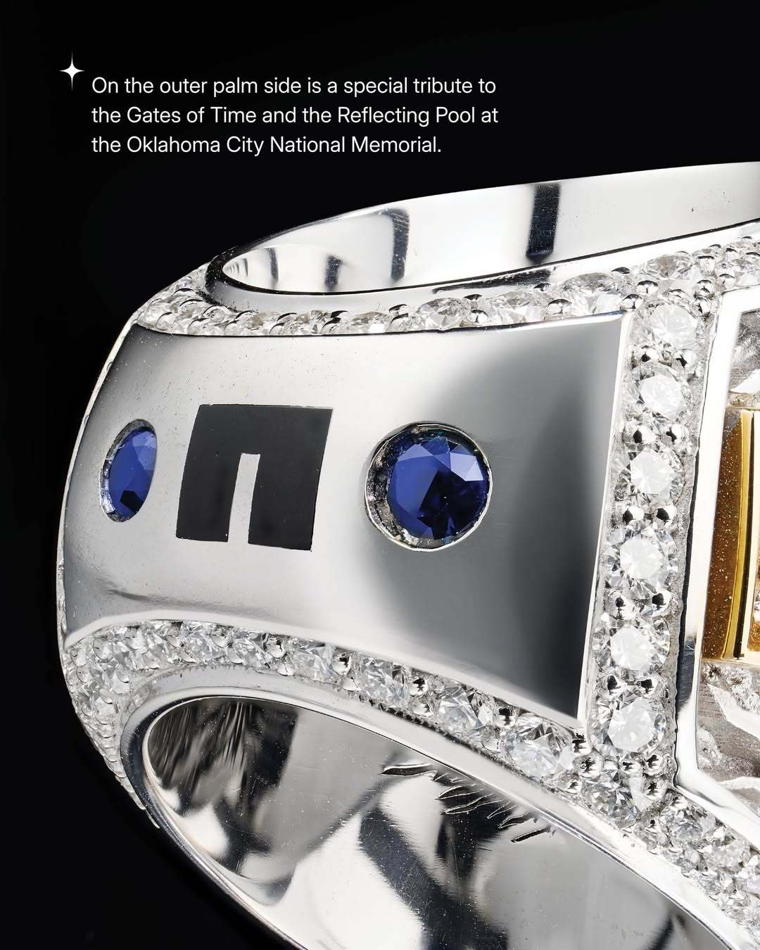 虎扑网址-俄克拉荷马城雷霆队NBA总冠军戒指亮相